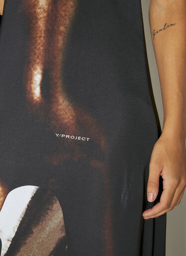 Y/Project Body Collage Tank Dress Black ypr0254002