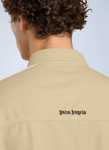 LN-CC® - Palm Angels: Logo 90' Track Jacket Shirt - Beige Palm Angels Logo 90' Track Jacket Shirt Beige pma0166284