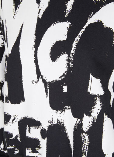 Alexander McQueen Graffiti Logo Print Sweatshirt Black amq0249015