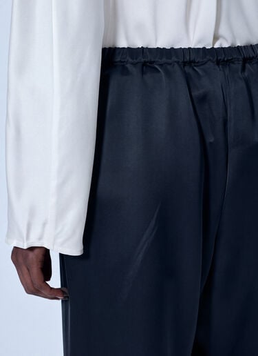 RÓHE Relaxed Fit Satin Trousers Black roe0266018