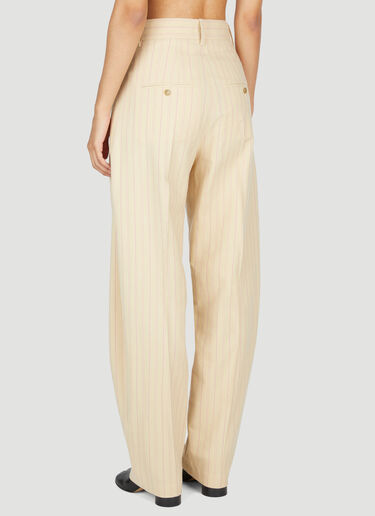 Isabel Marant Sopiavea Striped Tapered Pants Yellow ibm0253002