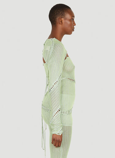 Isa Boulder Jigsaw Reversible Long Sleeve Top Green isa0249012