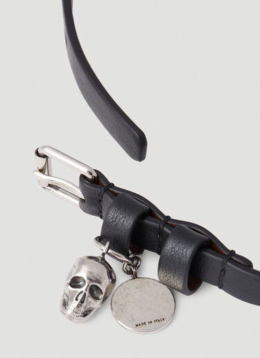 Alexander McQueen Double Wrap Bracelet Black amq0152039