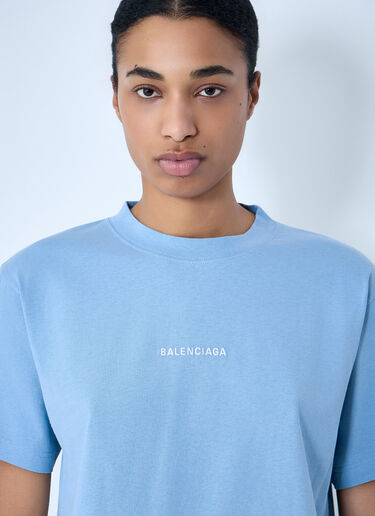Balenciaga Medium Fit T-Shirt Blue bal0263004