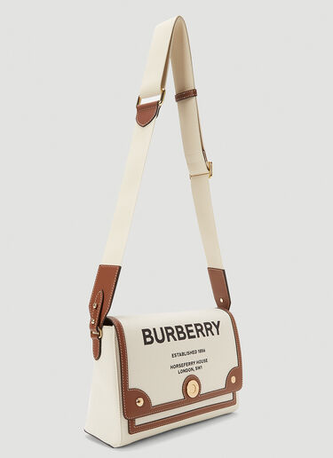 Burberry Note Canvas Shoulder Bag Beige bur0243108