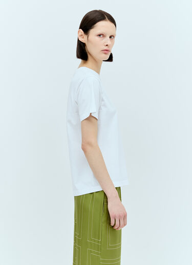 TOTEME Classic Cotton T-Shirt White tot0257027