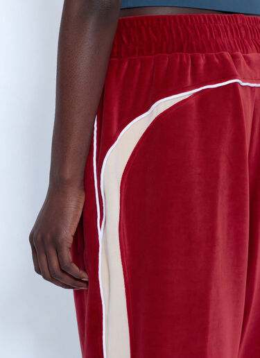 Lacoste Runway Loose Fit Velour Joggers Red lac0266016