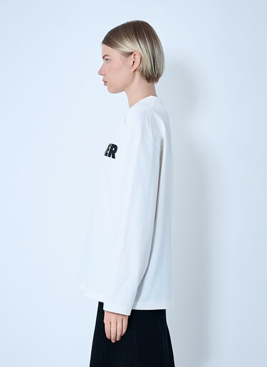 Jil Sander Logo Motif T-Shirt White jil0262007