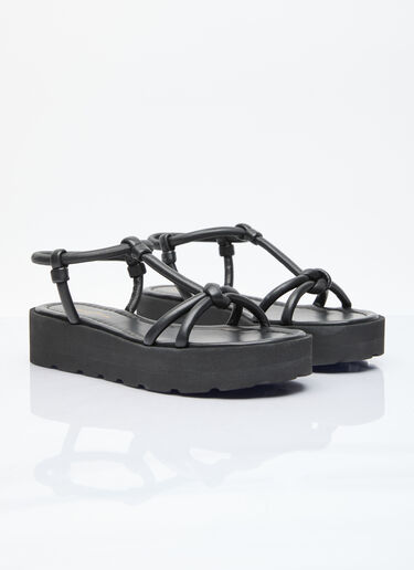 Gianvito Rossi Marine Platform Sandals Black gia0255009