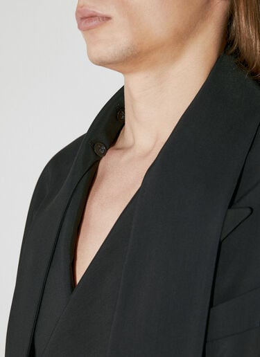 Mugler Scarf Tailored Blazer Black mug0154001