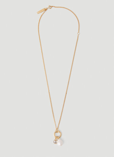 Burberry Pearl Necklace Gold bur0252061