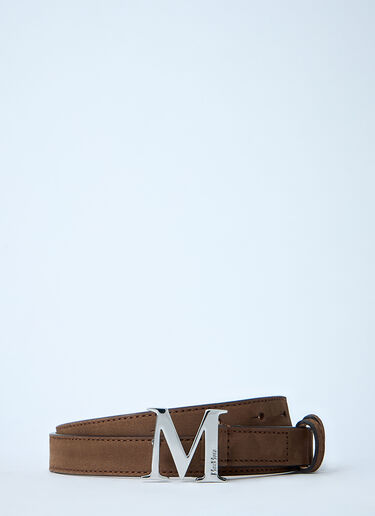 Max Mara Leather Belt Dark Brown max0261032