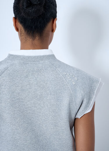Acne Studios Sleeveless Logo Sweatshirt Grey acn0264038
