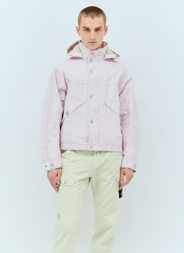 Stone Island マリーナリネンキャンバスジャケット ピンク sto0156011