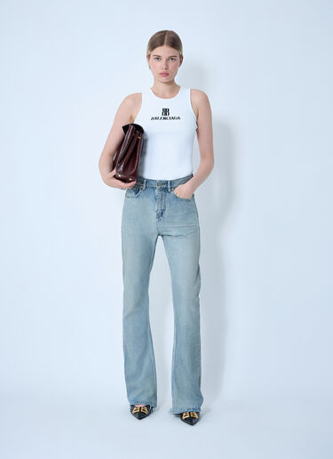 Balenciaga 부츠컷 디스트레스드 데님 진 블루 bal0254013