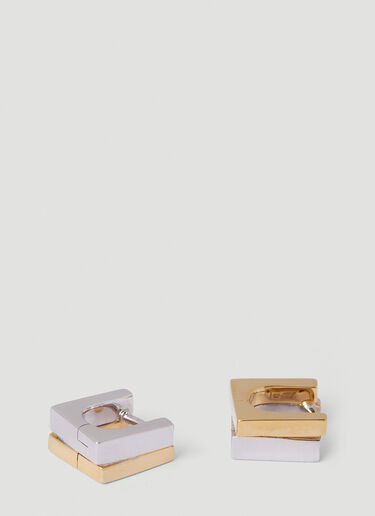 Step Huggies Duo Earrings Tom Wood Step Huggies Duo Earrings Silver tmw0351016