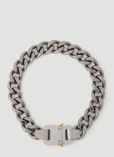 1017 ALYX 9SM Rollercoaster Buckle Necklace Silver aly0152014