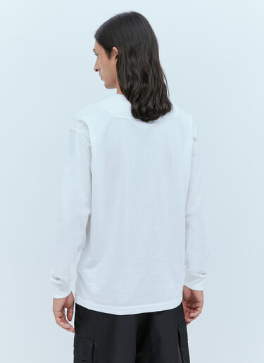 徽标刺绣 T 恤 Stone Island 徽标刺绣 T 恤 白色 sto0154077