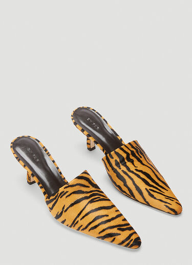 by FAR Cynthia Tiger Mules Brown byf0243023