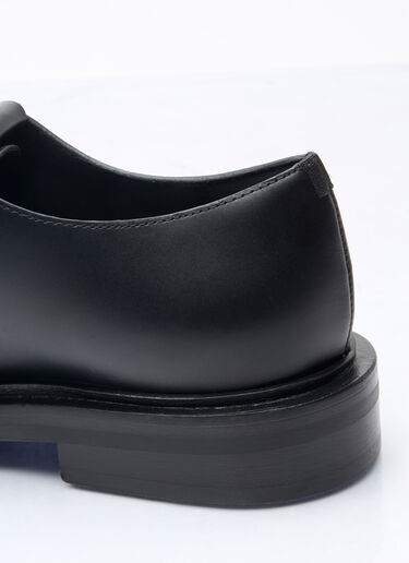 Max Mara Fringed Leather Lace-Ups Black max0258046
