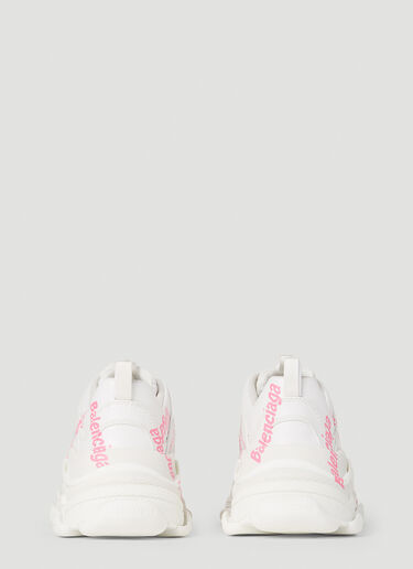 Triple S 徽标运动鞋 Balenciaga Triple S 徽标运动鞋 白色 bal0252006