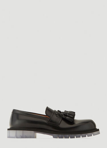 Bottega Veneta Tassel Leather Loafers Black bov0142018