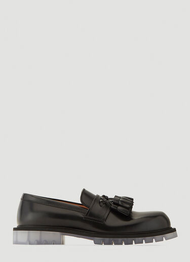 Tassel Leather Loafers Bottega Veneta Tassel Leather Loafers Black bov0142018