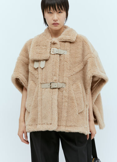 フード付きテディブルゾンケープ Max Mara フード付きテディブルゾンケープ ベージュ max0254080