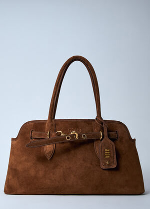 Jil Sander Aventure Suede Handbag Black jil0260009
