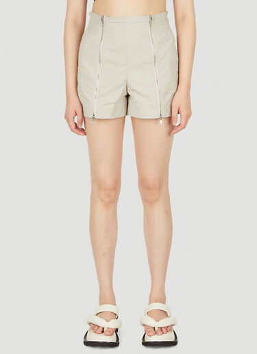 Helmut Lang Zip Front Shorts Beige hlm0249013