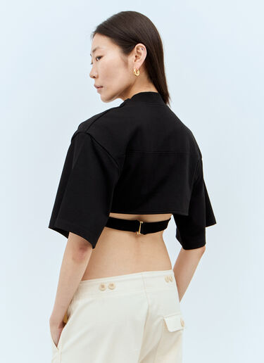 Jacquemus Le Bahia Court T 恤 黑色 jac0258023