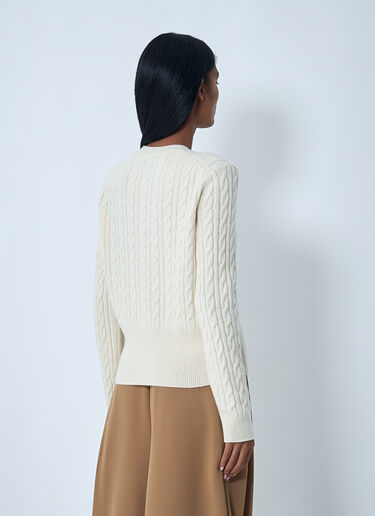 Lacoste Cable Knit Cardigan Cream lac0262005