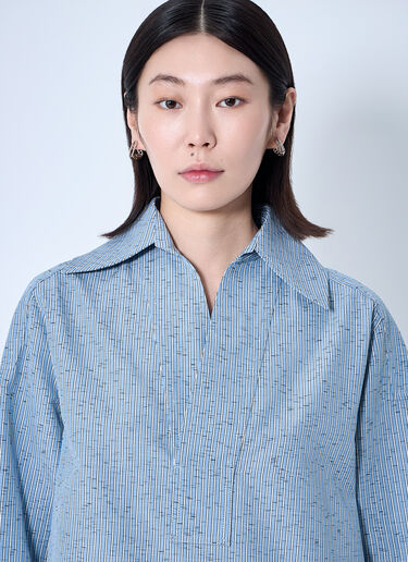 Bottega Veneta Striped Shirt Blue bov0260002