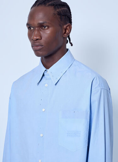 MM6 Maison Margiela Classic Cotton Poplin Shirt Light Blue mmm0165005