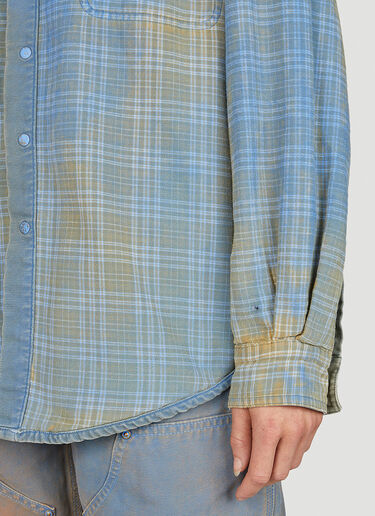 NOTSONORMAL Double Flannel Overshirt Blue nsm0351005