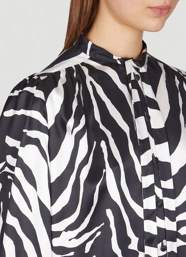 Dolce & Gabbana Zebra Print Shirt Black dol0249007