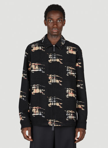 Burberry 체크 EKD 집업 오버셔츠 베이지 bur0153012