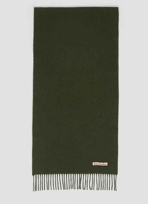 Burberry Narrow Wool Scarf Blue bur0154030