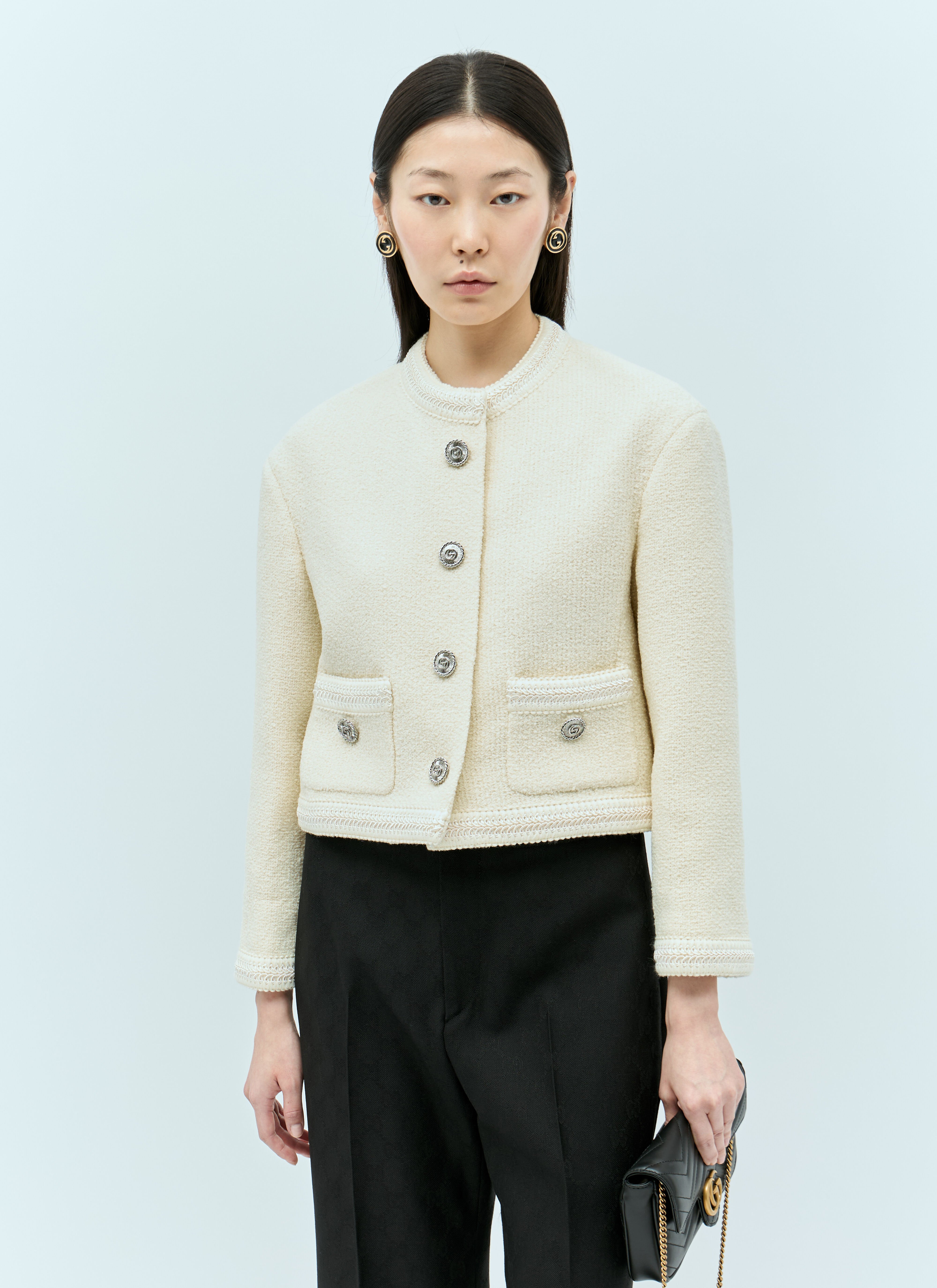 Gucci tweed vest clearance