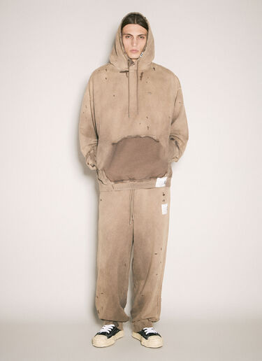 Maison Mihara Yasuhiro Sun Faded Hooded Sweatshirt Brown mmy0158010