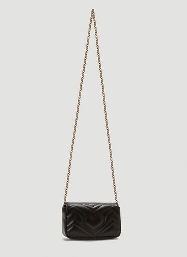 Gucci GG Marmont Super Mini Shoulder Bag Black guc0243125