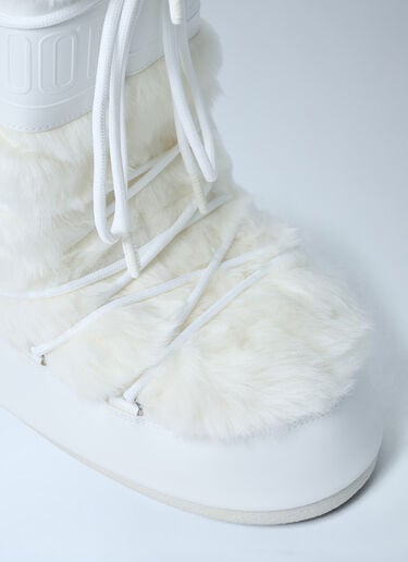 MB Icon Faux-Fur Boots Moon Boot MB Icon Faux-Fur Boots White mnb0362007