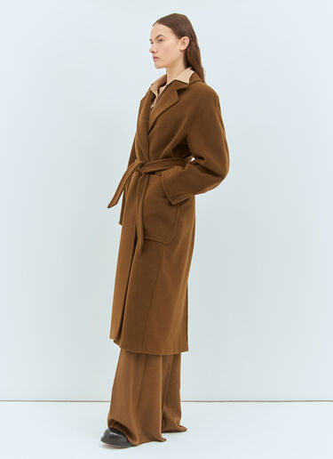 Max Mara Camelwool Robe Coat Brown max0258039