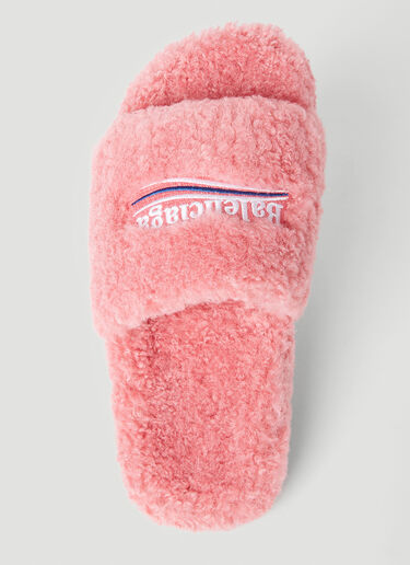 Balenciaga Furry Slides Pink bal0253089