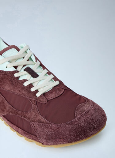 LN-CC® - Bottega Veneta: Orbit Flash Sneakers - Burgundy Bottega Veneta Orbit Flash Sneakers Burgundy bov0165024