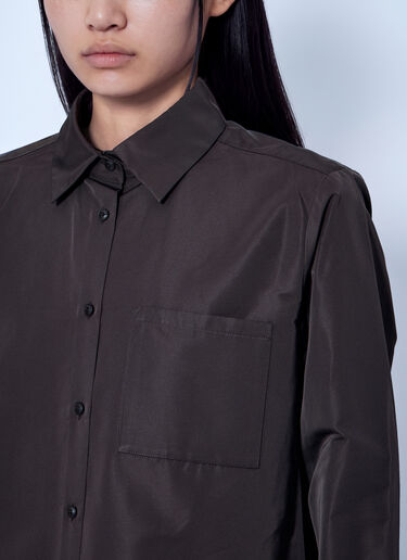 Max Mara Silk-Blend Radzimir Shirt Dark Brown max0266035