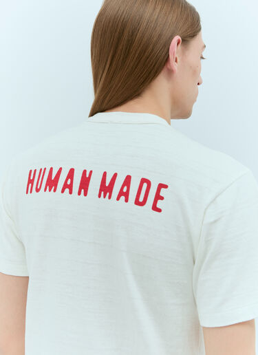 Human Made 图案印花针织T恤  白 hmd0154014