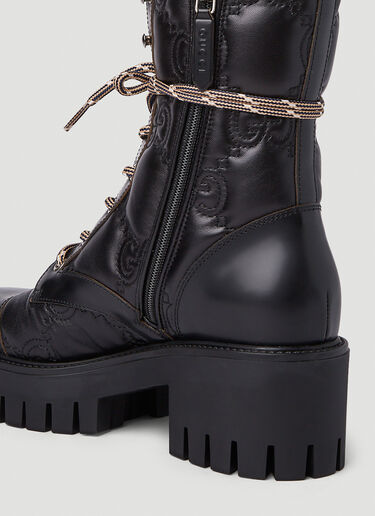 Gucci GG Quilted Ankle Boots Black guc0251084