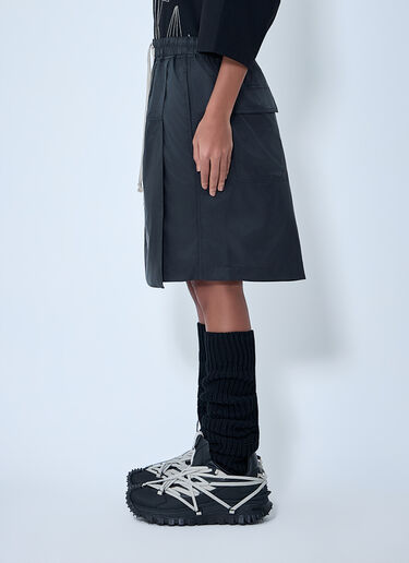 Moncler x Rick Owens Drawstring Midi Kilt Shorts Black mcs0363014