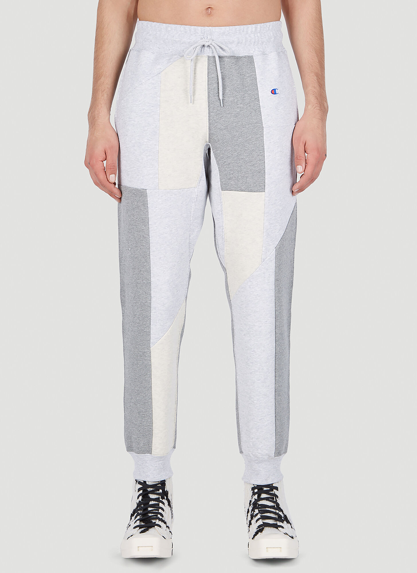 Champion X Anrealage Contrast Panel Track Pants In Grey